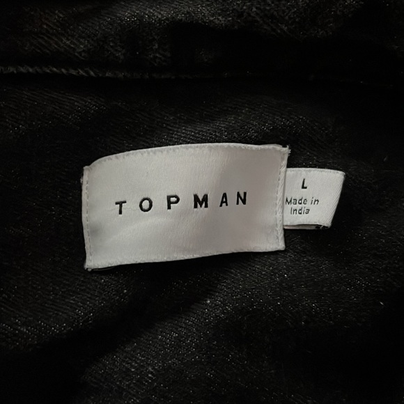 Mens Topman Jean Shirt - Picture 4 of 4